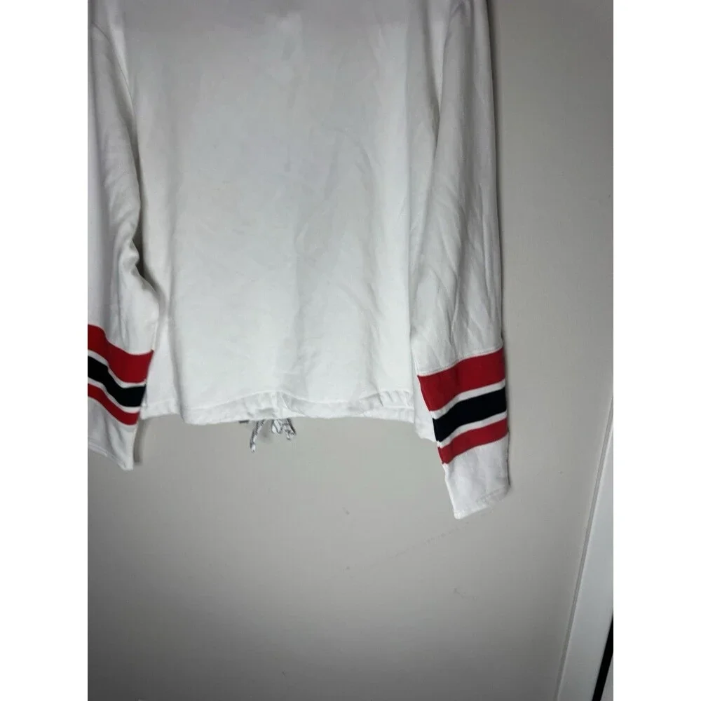 Chicago Blackhawks NHL Crop Sweatshirt White Size M Licensed